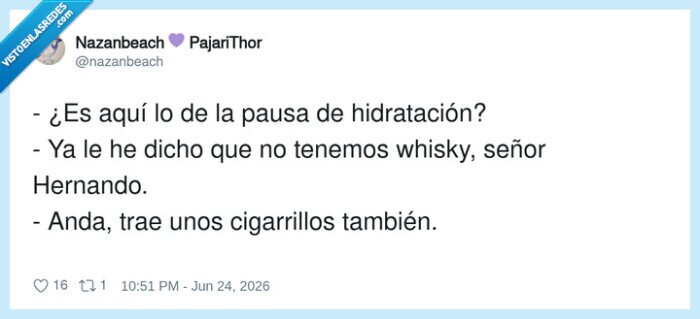 hidratación,güisqui,pausas,oficina